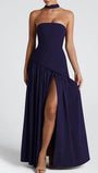 Noelle Strapless Split Maxi Dress - Fashion Pov