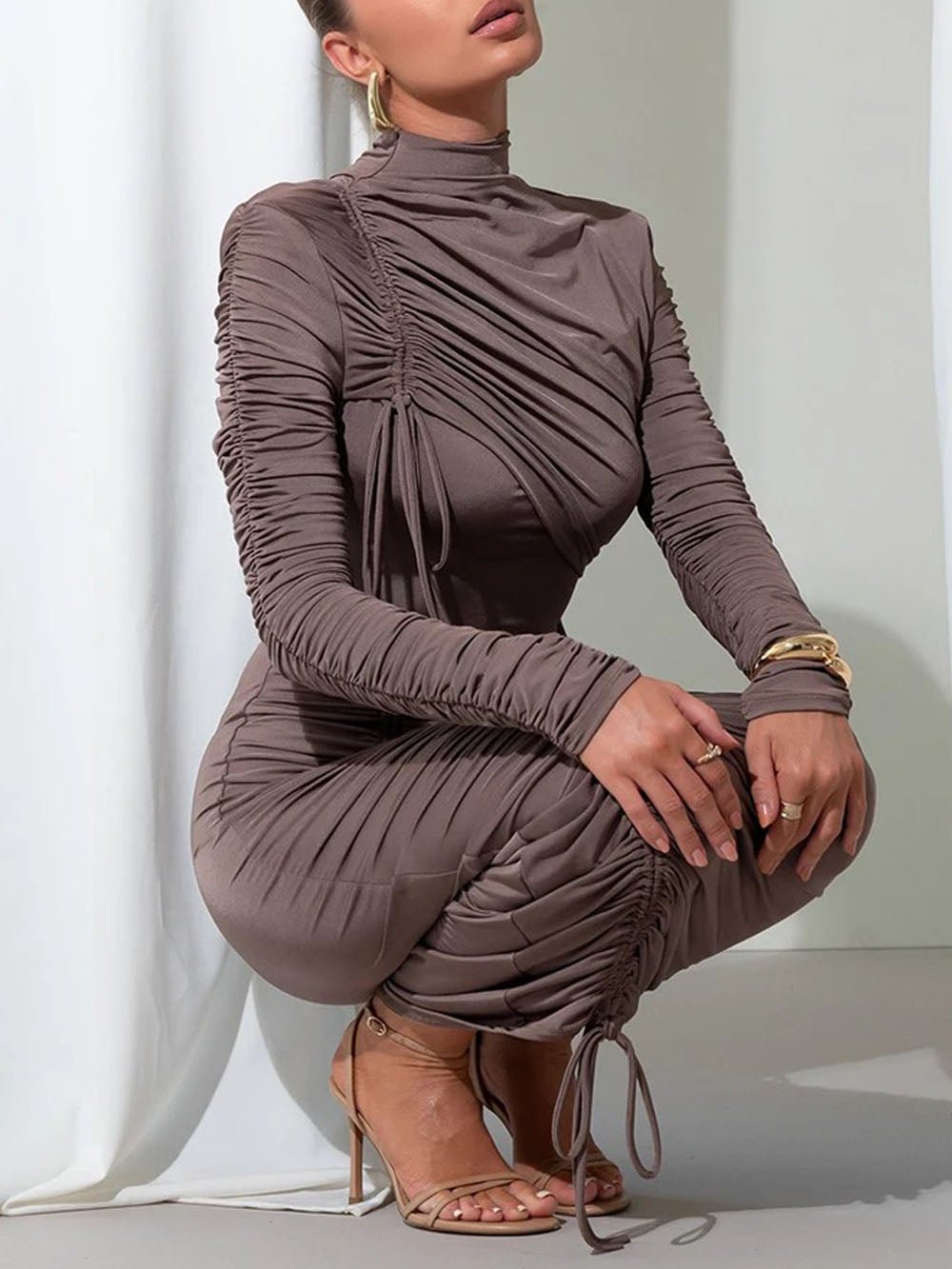 Oakley Long Sleeve Maxi Dress - Fashion Pov