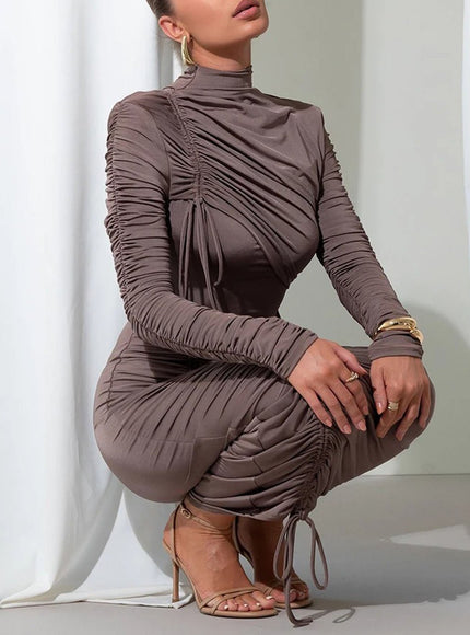 Oakley Long Sleeve Maxi Dress - Fashion Pov