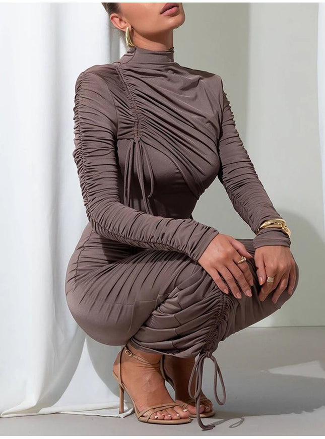 Oakley Long Sleeve Maxi Dress - Fashion Pov
