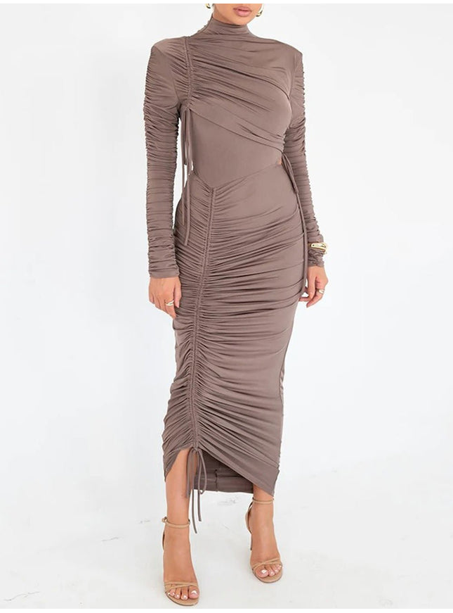 Oakley Long Sleeve Maxi Dress - Fashion Pov