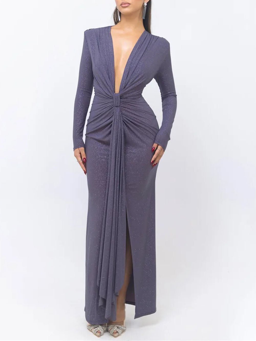 Oaklynn Bodycon Split Maxi Dress