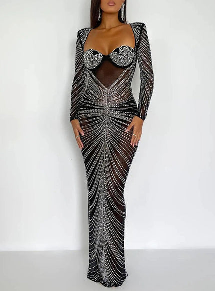 Olive Bodycon Maxi Dress - Fashion Pov