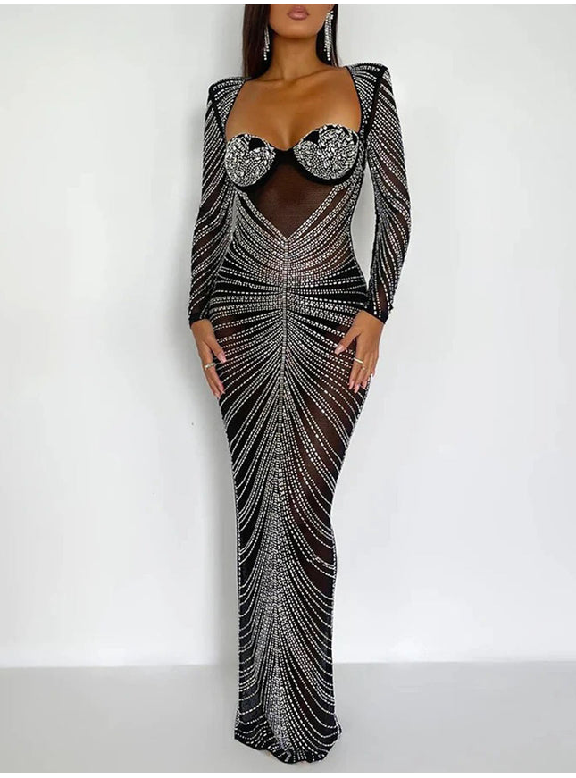 Olive Bodycon Maxi Dress - Fashion Pov