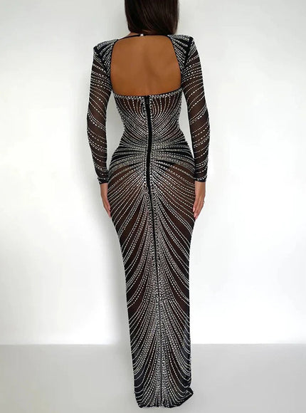 Olive Bodycon Maxi Dress - Fashion Pov