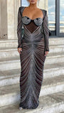 Olive Bodycon Maxi Dress - Fashion Pov