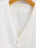 Olivia Button Cropped Sleeveless Chic Top - Fashion Pov