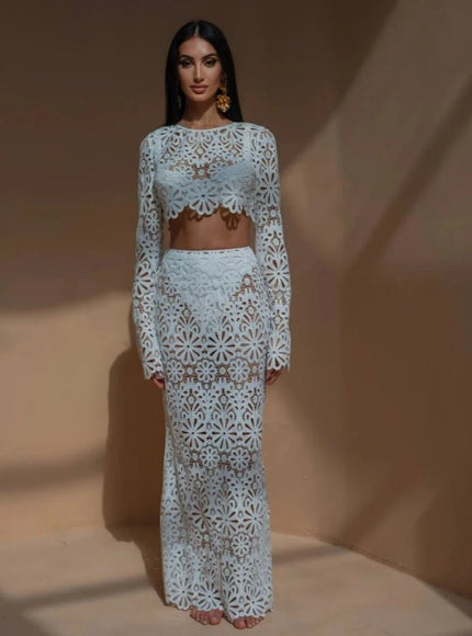 Olivia Long Skirt & Top Set - Fashion Pov