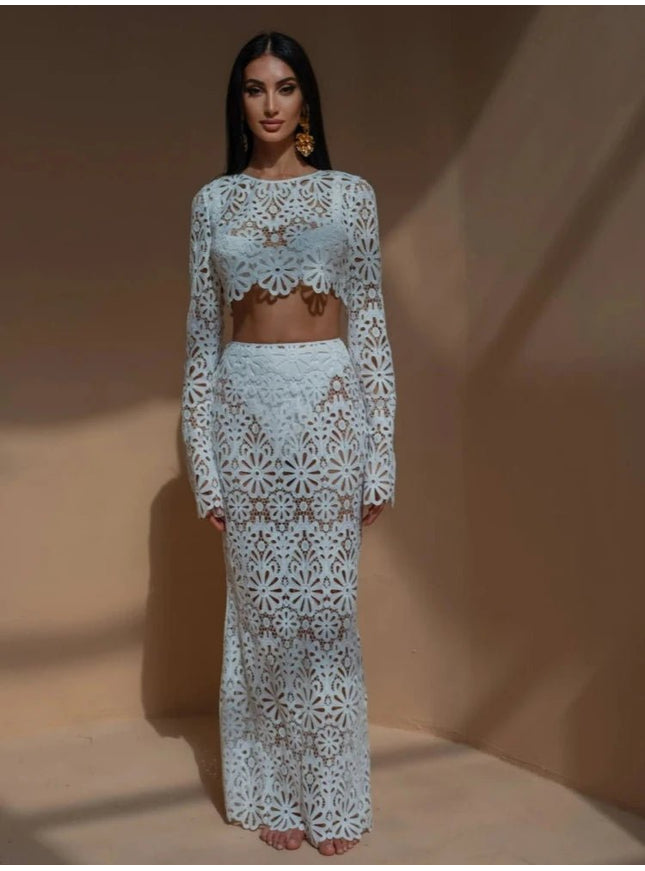 Olivia Long Skirt & Top Set - Fashion Pov