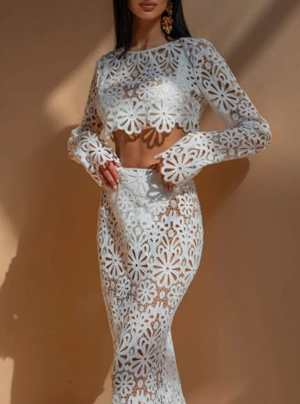 Olivia Long Skirt & Top Set - Fashion Pov