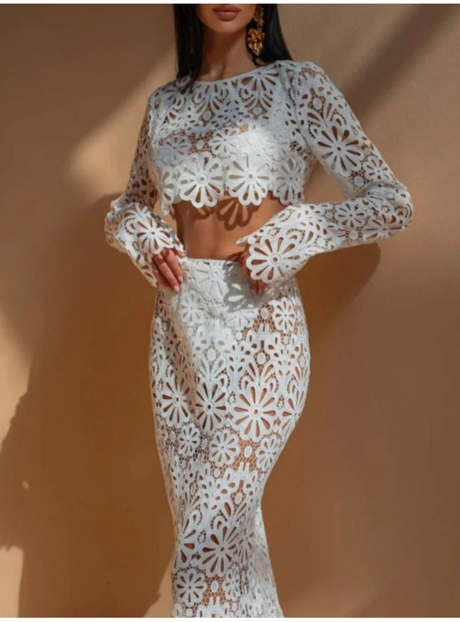 Olivia Long Skirt & Top Set - Fashion Pov