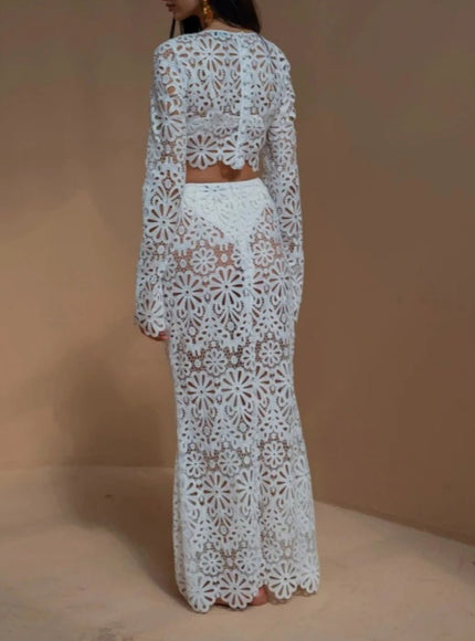 Olivia Long Skirt & Top Set - Fashion Pov