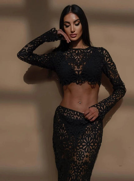 Olivia Long Skirt & Top Set - Fashion Pov