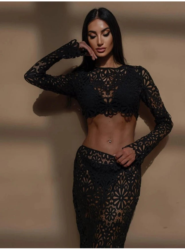 Olivia Long Skirt & Top Set - Fashion Pov