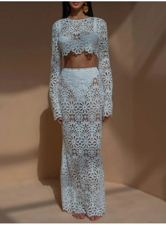 Olivia Long Skirt & Top Set - Fashion Pov