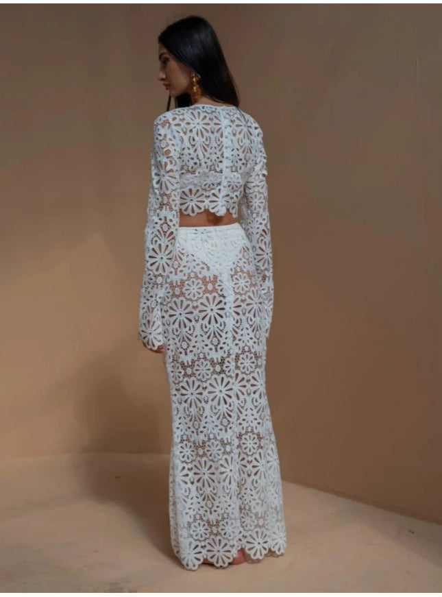 Olivia Long Skirt & Top Set - Fashion Pov