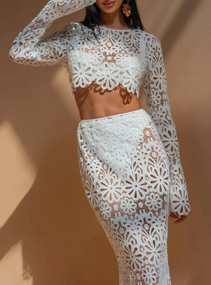 Olivia Long Skirt & Top Set - Fashion Pov