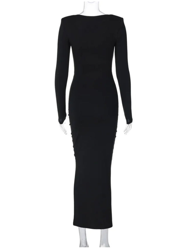 Paige Hollow Out Bodycon Midi Dress - Fashion Pov
