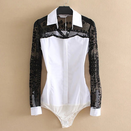Paige Hollow Out Long Sleeve Shirt - Fashion Pov