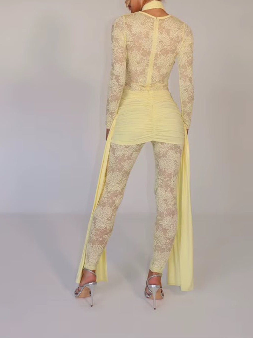 Paloma Lace Mesh Pants Set - Fashion Pov