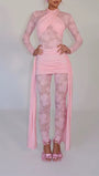 Paloma Lace Mesh Pants Set - Fashion Pov