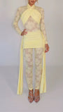 Paloma Lace Mesh Pants Set - Fashion Pov