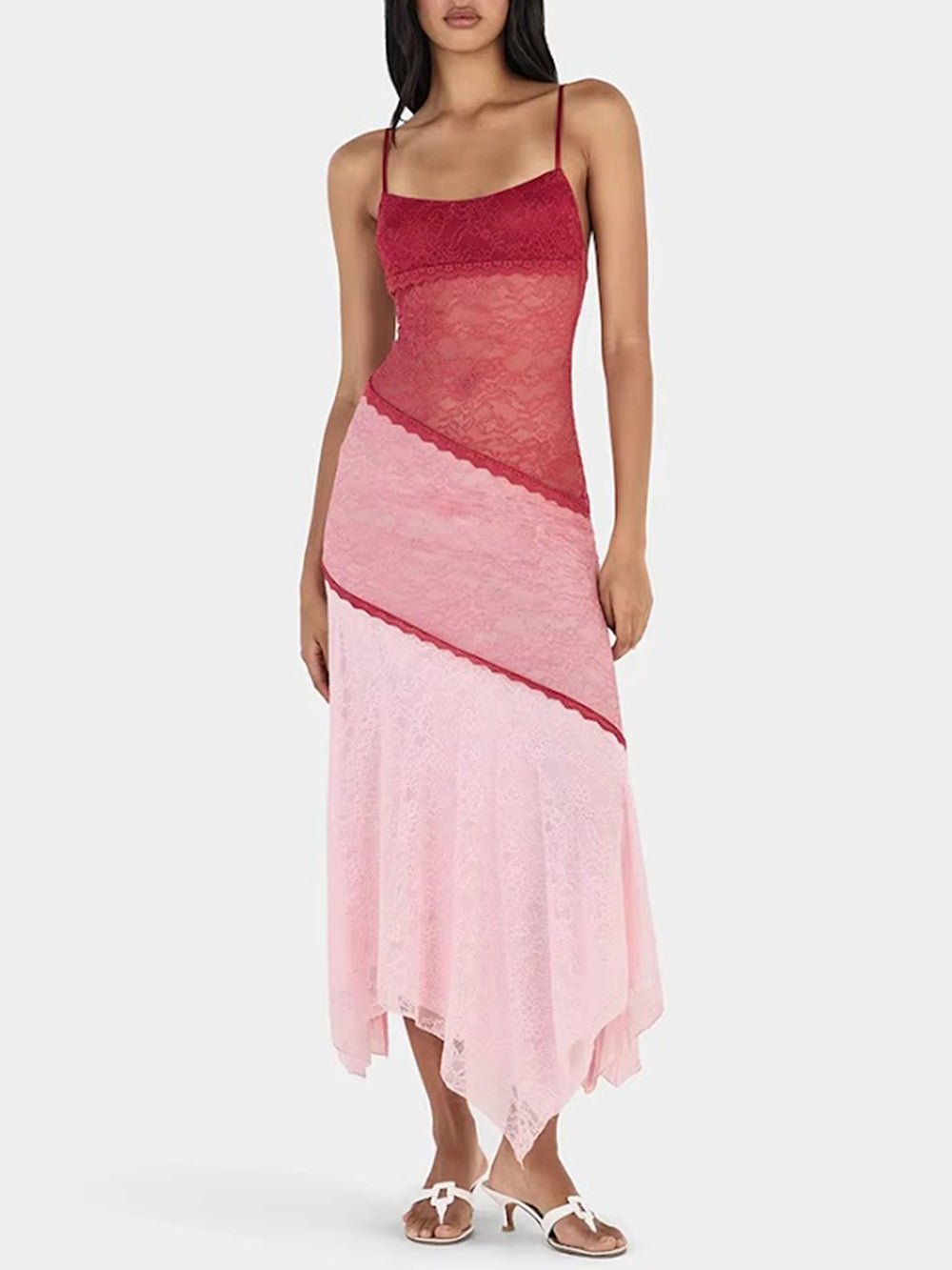 Paloma Lace Ombre Midi Dress - Fashion Pov
