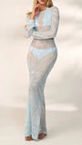 Paloma Mesh Swim Cover Maxi Dress - Fashion Pov