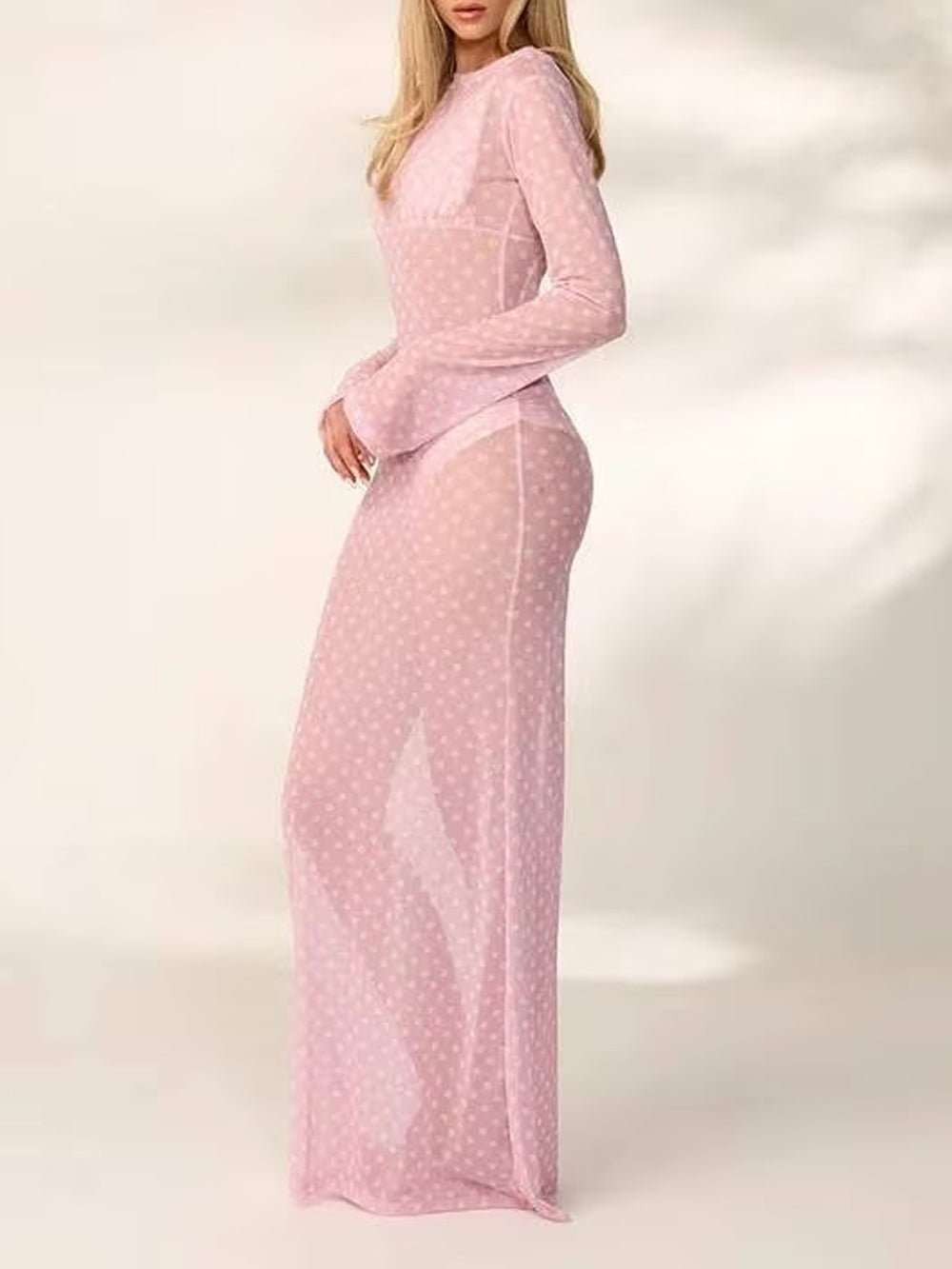 Paloma Mesh Swim Cover Maxi Dress - Fashion Pov