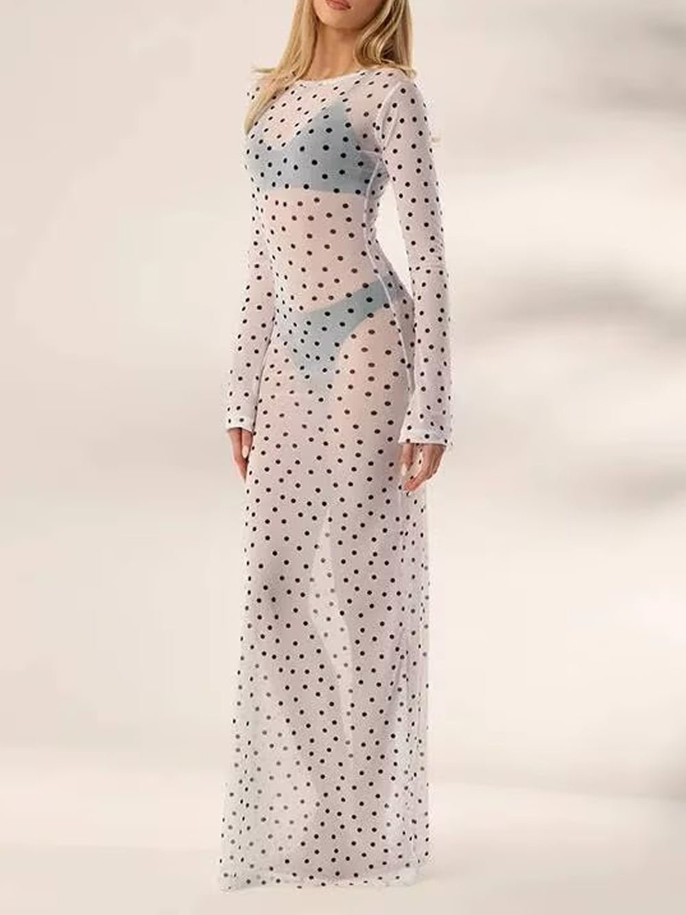 Paloma Mesh Swim Cover Maxi Dress - Fashion Pov
