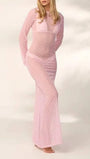 Paloma Mesh Swim Cover Maxi Dress - Fashion Pov