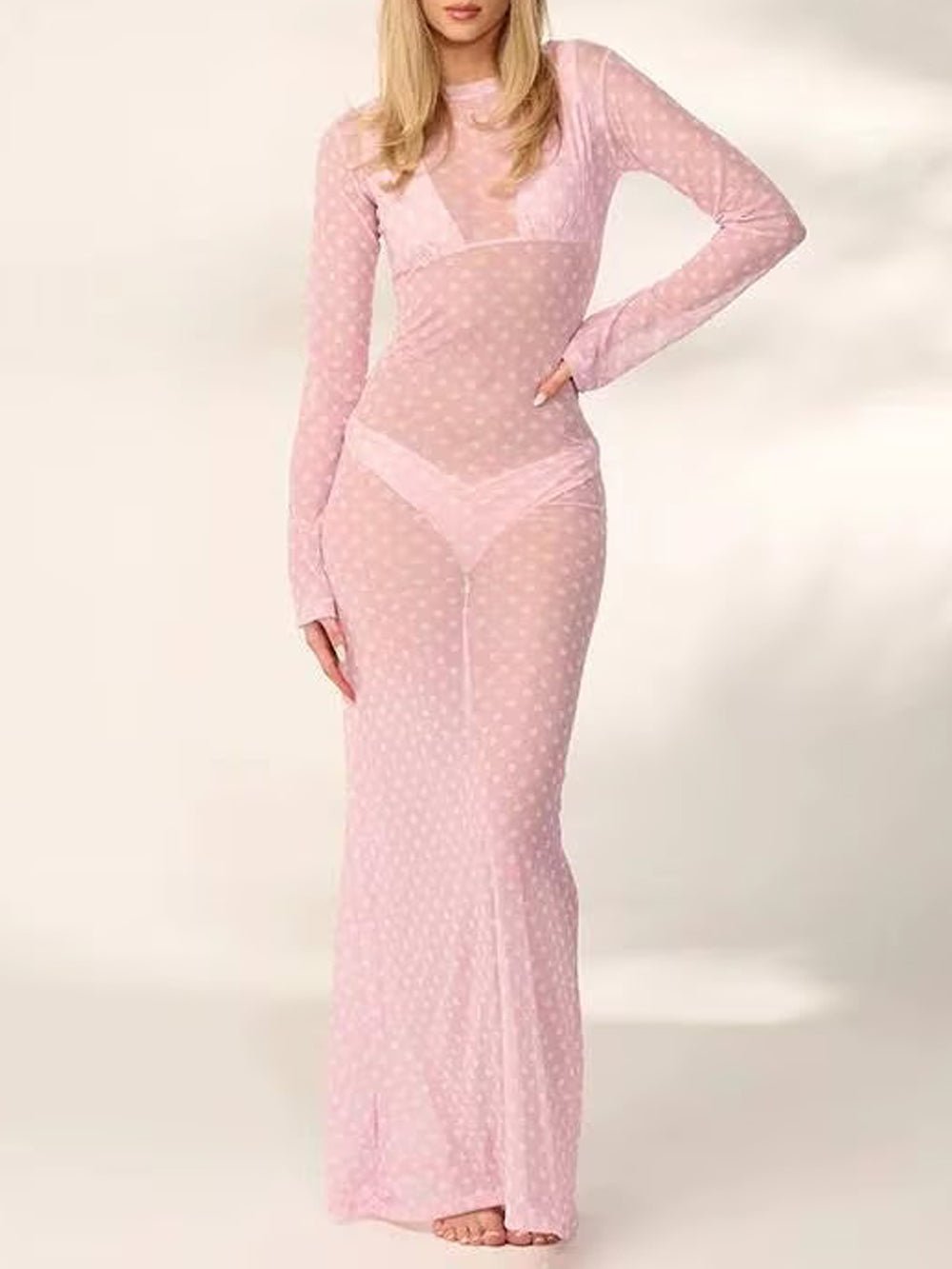 Paloma Mesh Swim Cover Maxi Dress - Fashion Pov