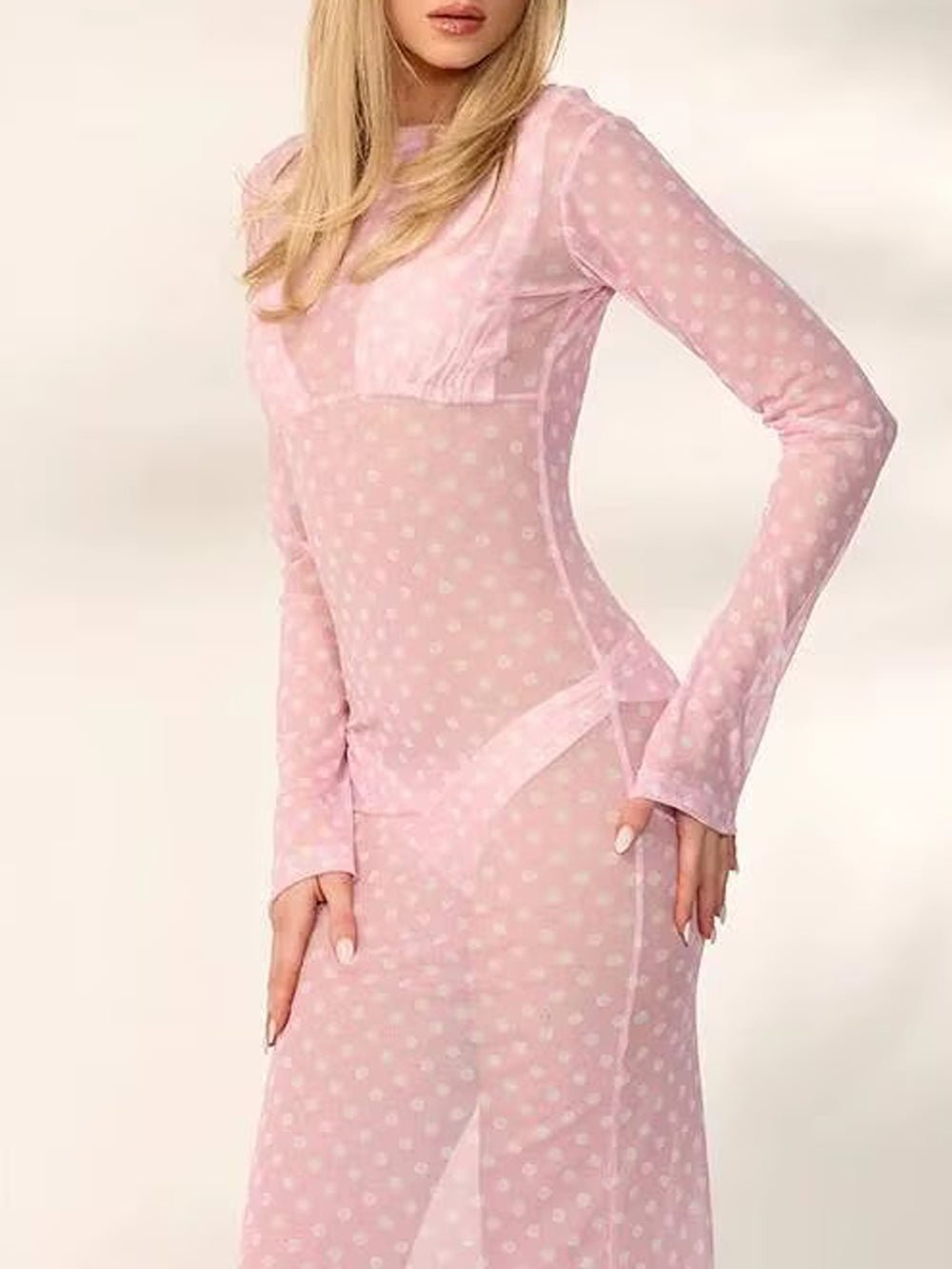 Paloma Mesh Swim Cover Maxi Dress - Fashion Pov