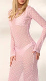 Paloma Mesh Swim Cover Maxi Dress - Fashion Pov