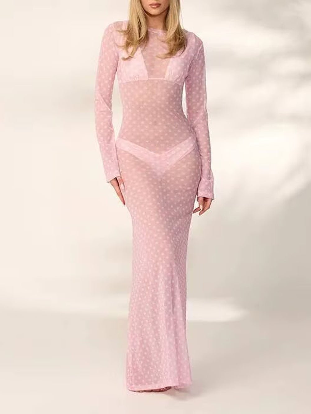 Paloma Mesh Swim Cover Maxi Dress - Fashion Pov