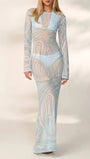 Paloma Mesh Swim Cover Maxi Dress - Fashion Pov
