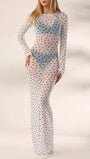 Paloma Mesh Swim Cover Maxi Dress - Fashion Pov