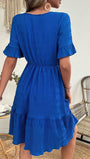 Parker Ruffle Hem Tiered Mini Dress - Fashion Pov