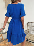 Parker Ruffle Hem Tiered Mini Dress - Fashion Pov