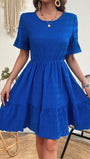Parker Ruffle Hem Tiered Mini Dress - Fashion Pov