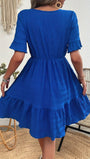 Parker Ruffle Hem Tiered Mini Dress - Fashion Pov