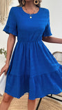 Parker Ruffle Hem Tiered Mini Dress - Fashion Pov
