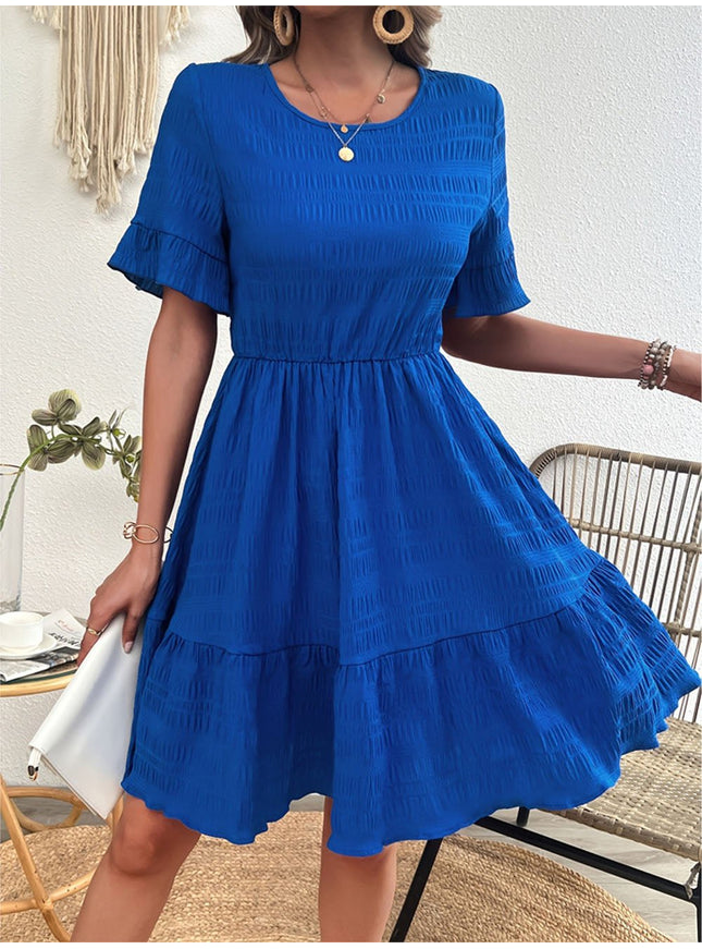 Parker Ruffle Hem Tiered Mini Dress - Fashion Pov