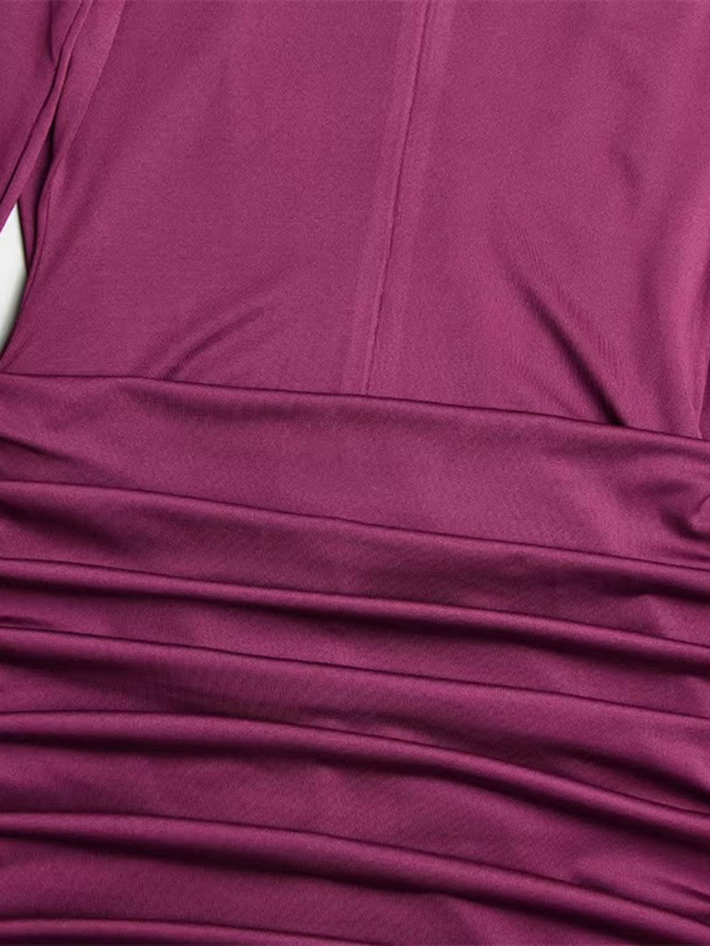 Petra Ruched Long Sleeve Mini Dress - Fashion Pov
