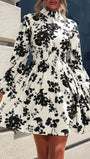 Peyton Floral Long Sleeve Mini Dress - Fashion Pov