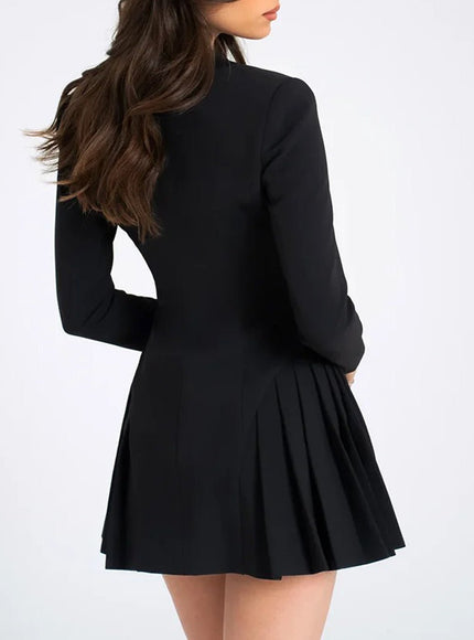 Phoebe Long Sleeve Mini Dress - Fashion Pov