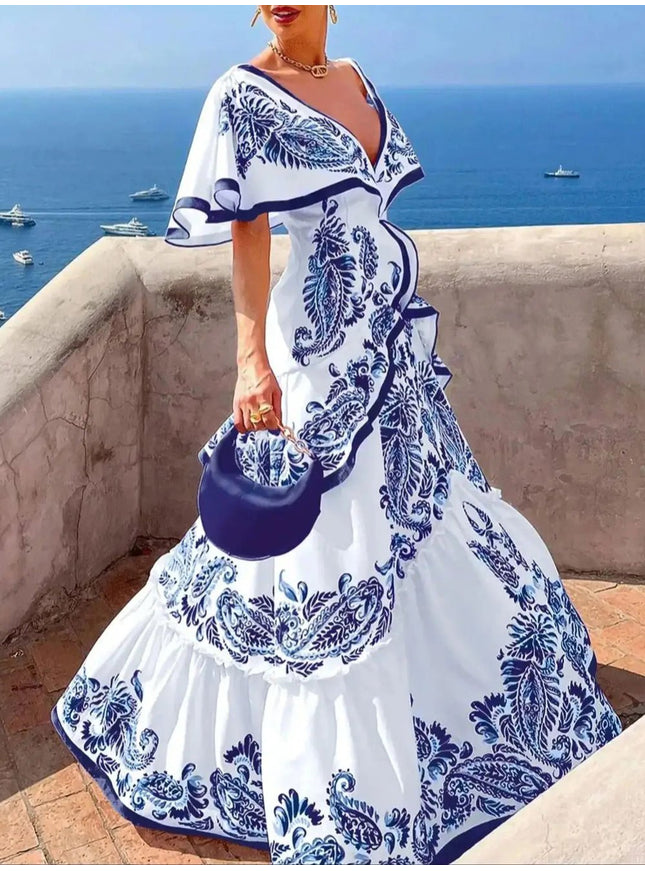 Poppy Sleeves Midi Dress - Fashion Pov