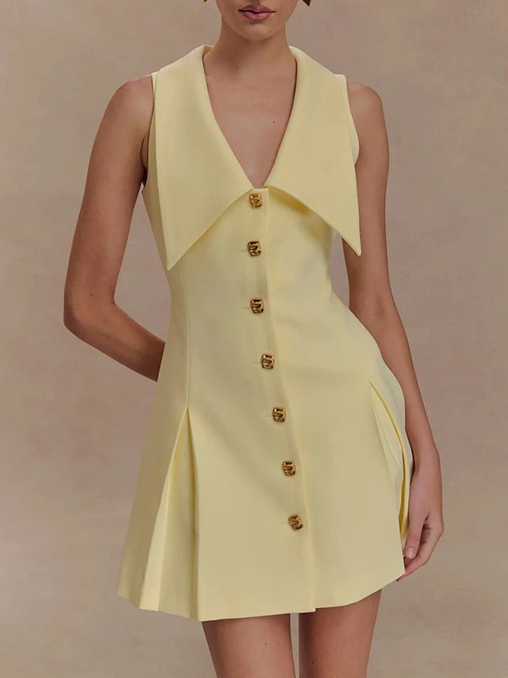 Rachel Sleeveless Mini Dress - Fashion Pov