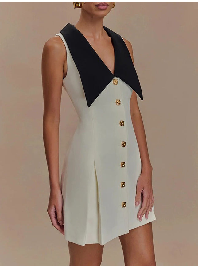 Rachel Sleeveless Mini Dress - Fashion Pov
