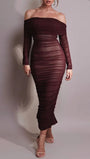 Reagan Off Shoulder Maxi Dress - Fashion Pov